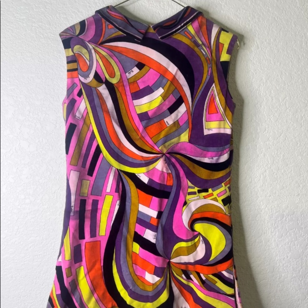 🔥‎ 👗 1960’s RARE Emilio Pucci Top or mini dress  Dress Size 10 - Picture 2 of 8